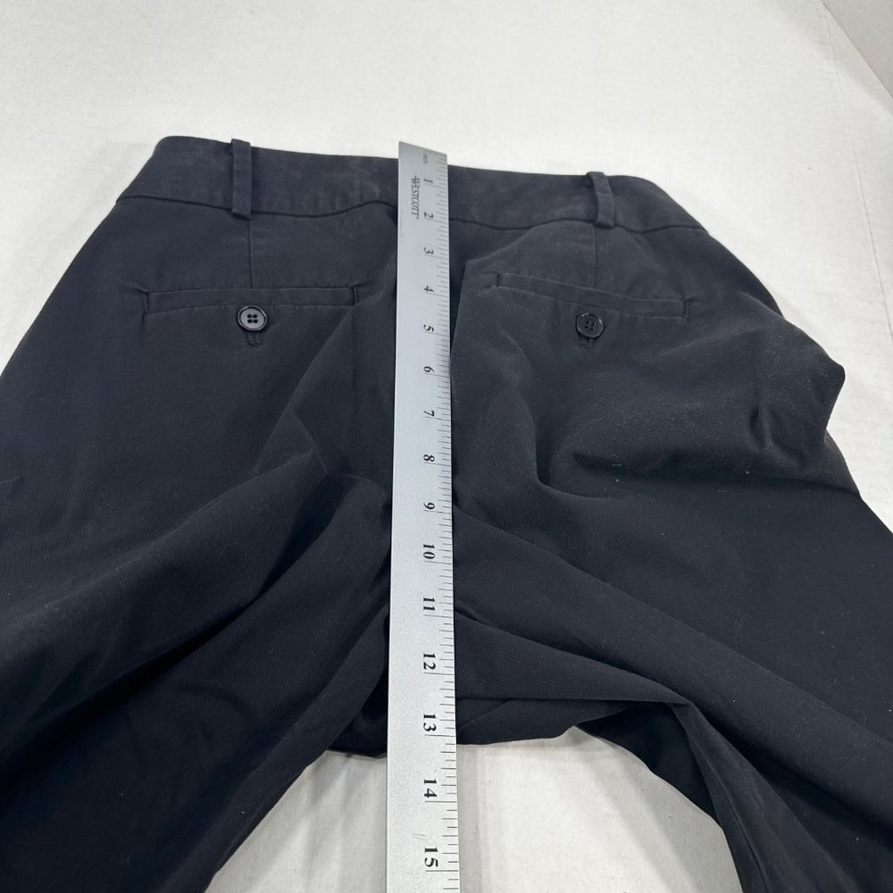 Talbots Women's Sz 4 Pant Signature Dress Slacks Two Back Pockets Black Preowned - Picture 12 of 14